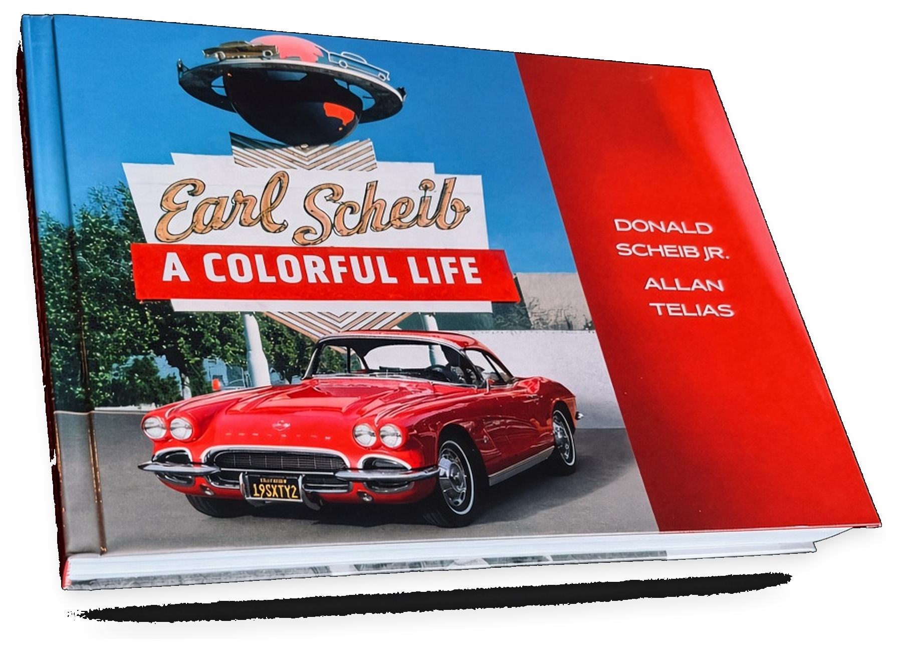 Hardcover coffee-table book Earl Scheib: A Colorful Life — thick landscape edition